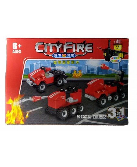 لگو ماشین های آبپاش آتشنشانی تبدیلی 3 حالته