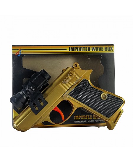 تفنگ تیر ژله ای دوربین دار طلایی